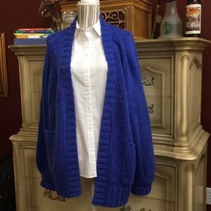 Mink Pink oversized blue cardigan